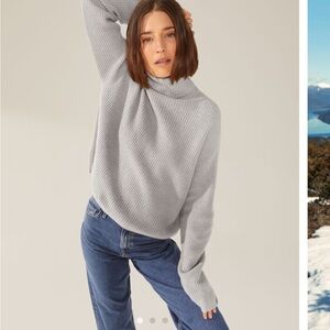 NWT Italic Ellie Chunky Cashmere Turtleneck